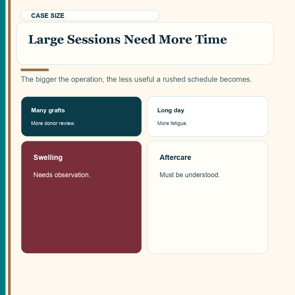 Turkey stay length slide about large hair transplant sessions needing more time in Turkey