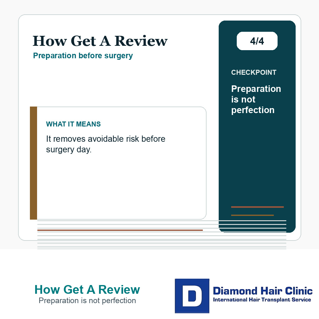 How Get A Review carousel slide about preparation is not perfection