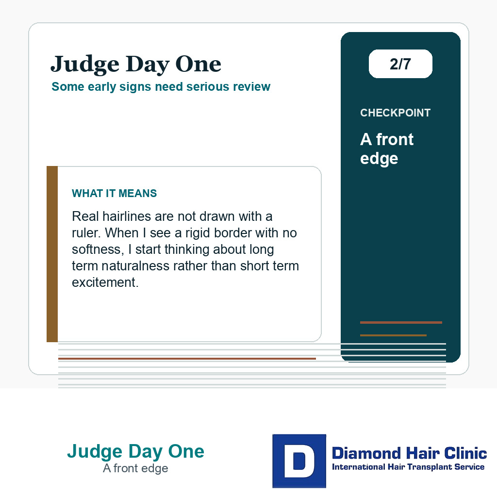 Judge Day One carousel slide about a front edge