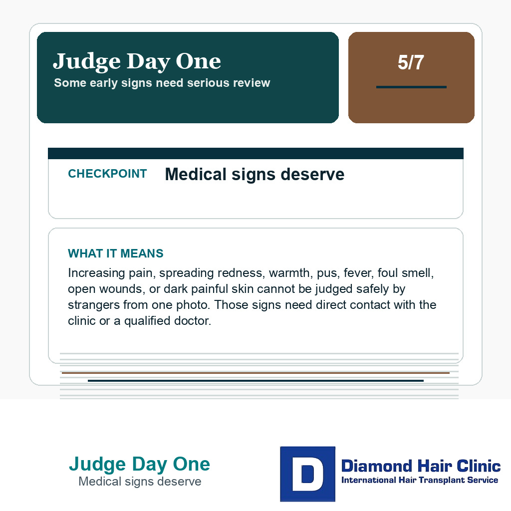 Judge Day One carousel slide about medical signs deserve