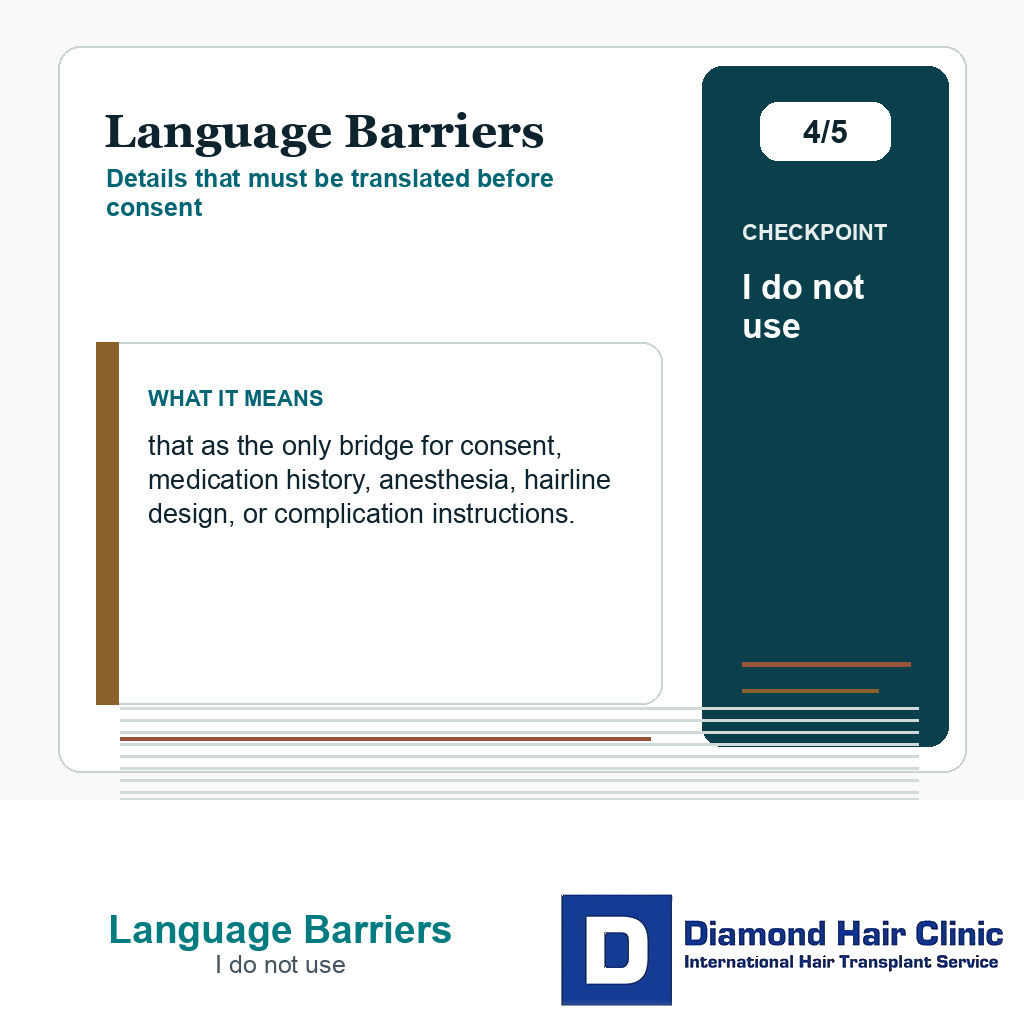 Language Barriers carousel slide about i do not use