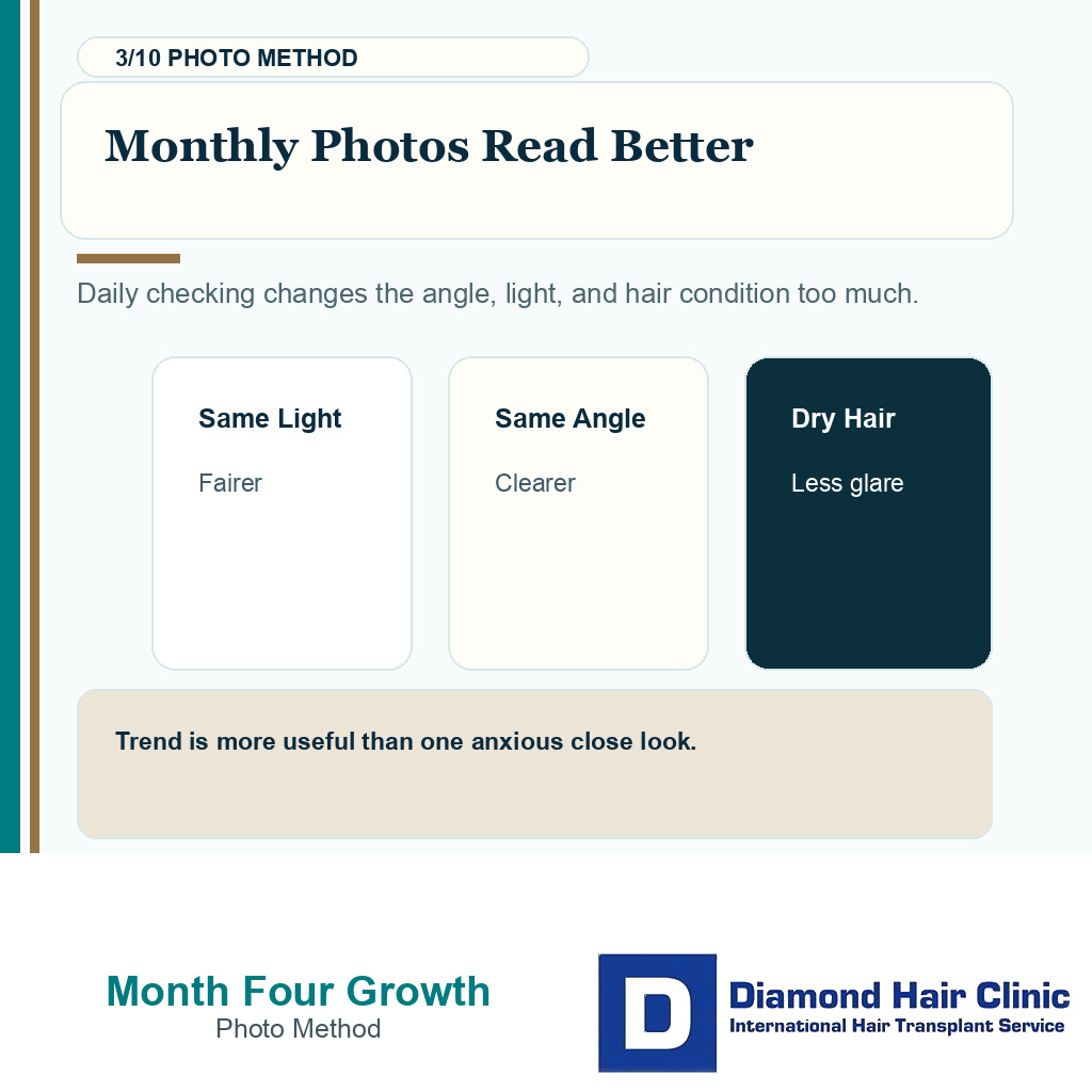 Month four density carousel slide 3 explaining monthly photos read better