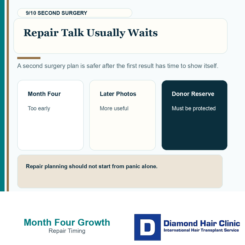 Month four density carousel slide 9 explaining repair talk usually waits