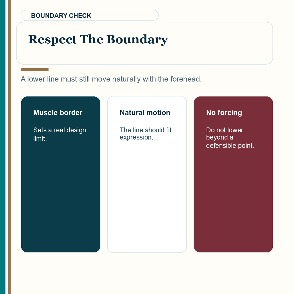 Mature hairline versus receding hairline slide 6 explaining respect the boundary before FUE planning