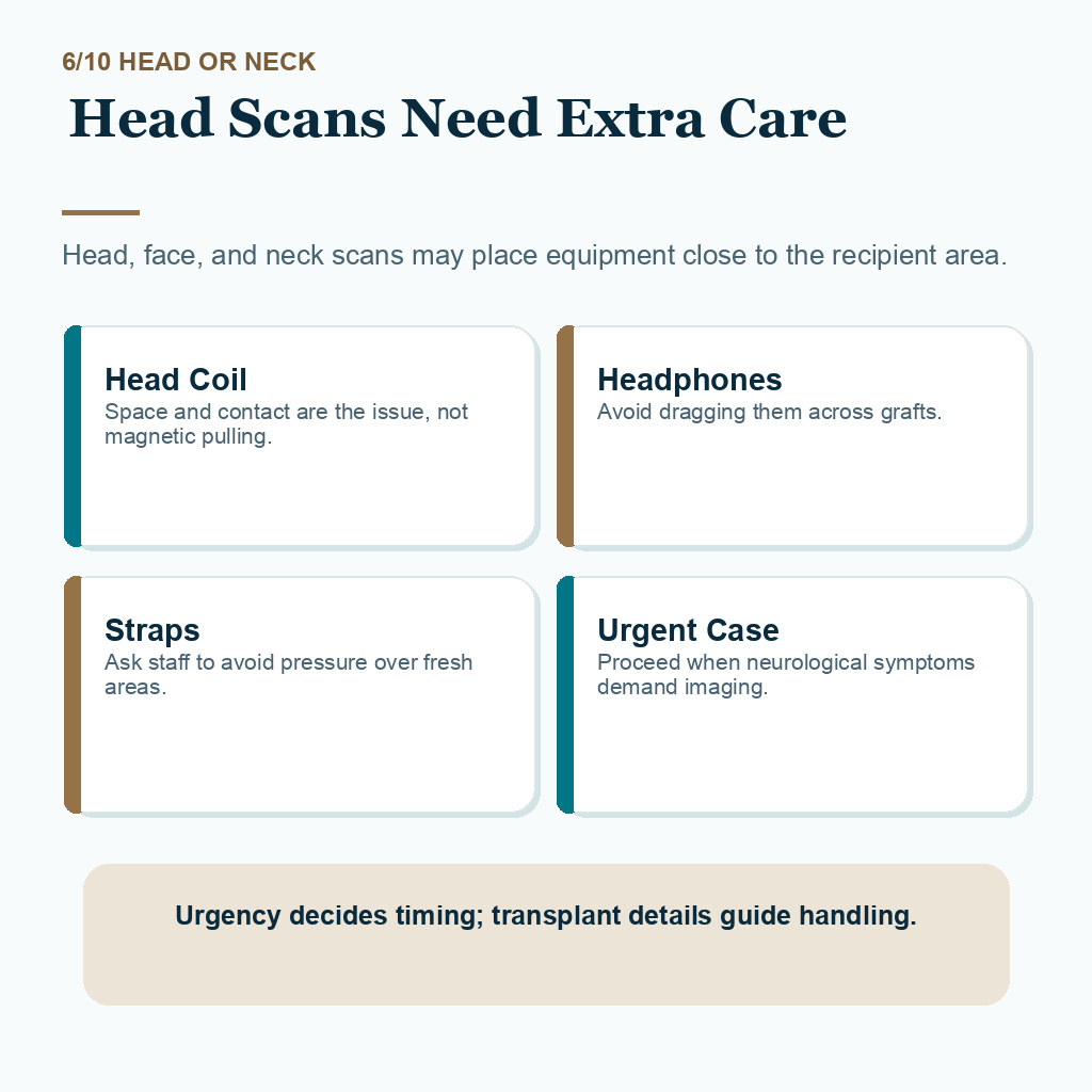 MRI and CT recovery carousel slide 6 about head and neck positioning