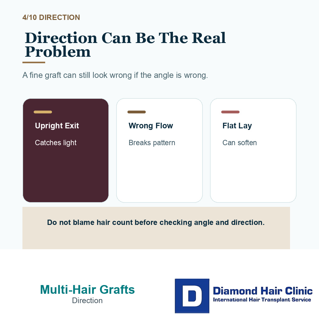 Multi hair graft hairline carousel slide 4 explaining direction can be the real problem