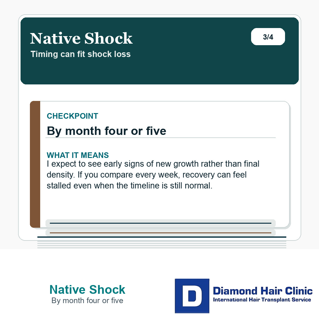 Native Shock carousel slide about by month four or five