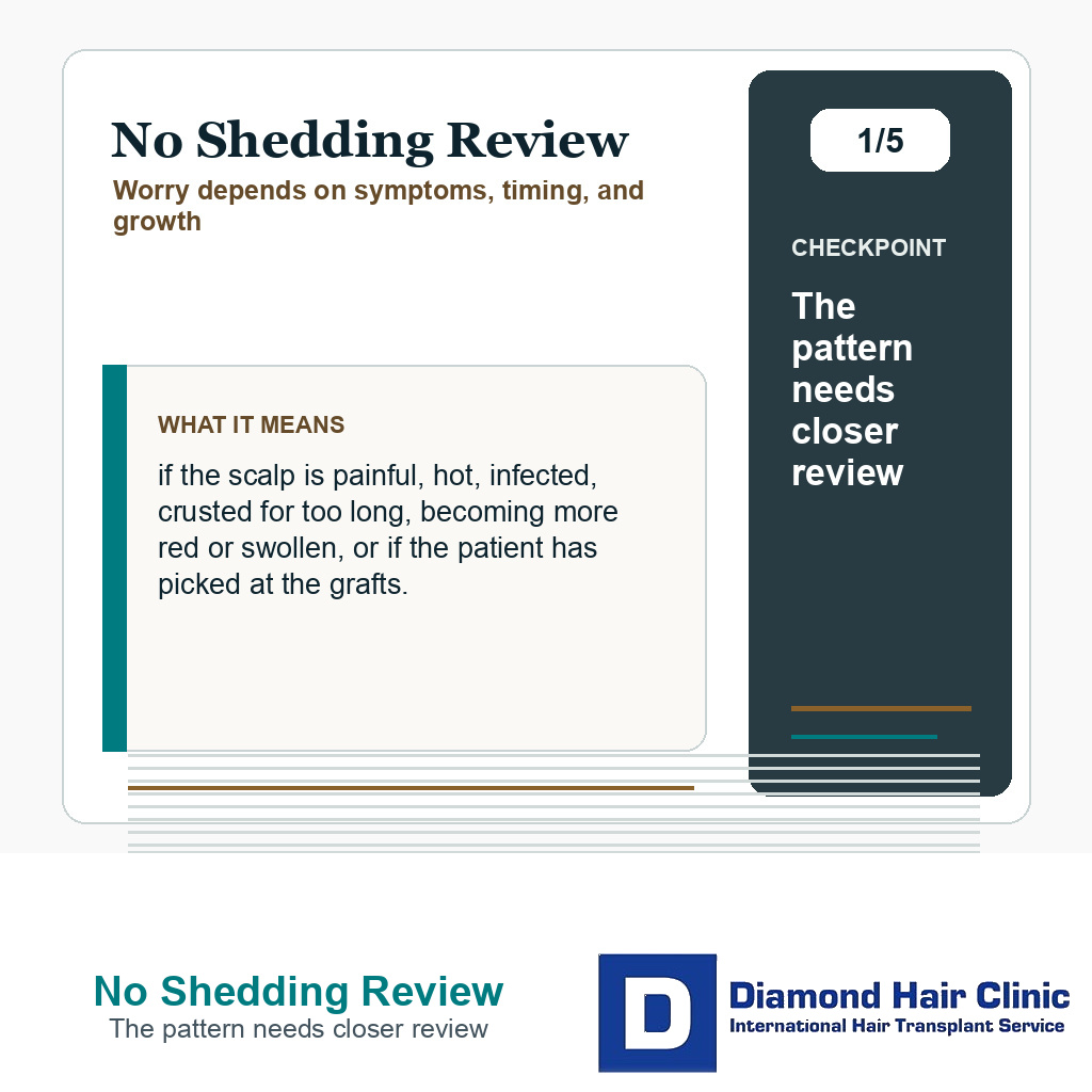 No Shedding Review carousel slide about the pattern needs closer review