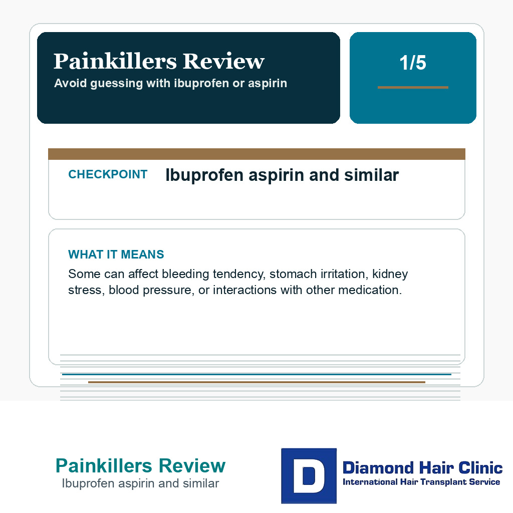 Painkillers Review carousel slide about ibuprofen aspirin and similar