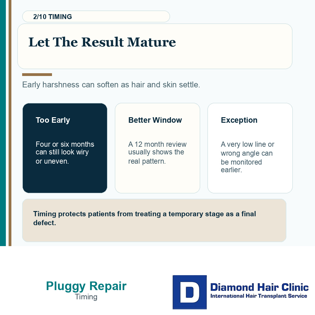 Pluggy hairline repair carousel slide 2 explaining let the result mature