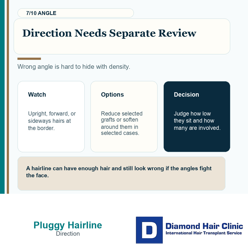 Pluggy hairline repair carousel slide 7 explaining direction needs separate review
