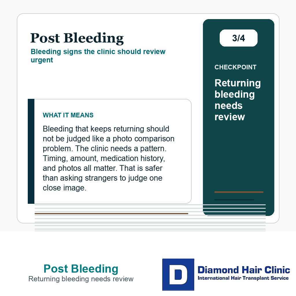 Post Bleeding carousel slide about returning bleeding needs review