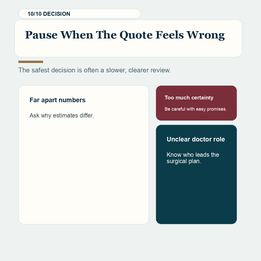 Price per graft hair transplant slide 10 explaining when to pause or get a second opinion