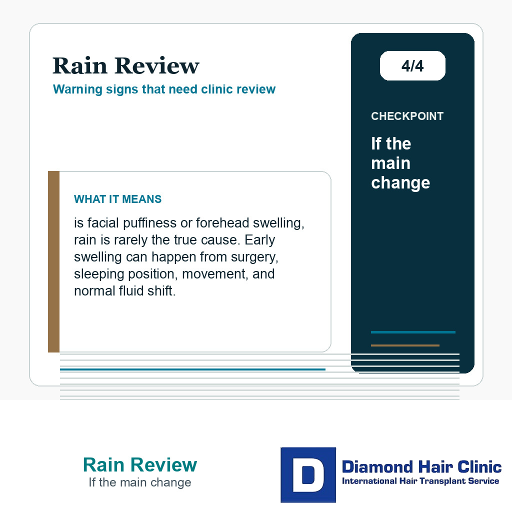 Rain Review carousel slide about if the main change