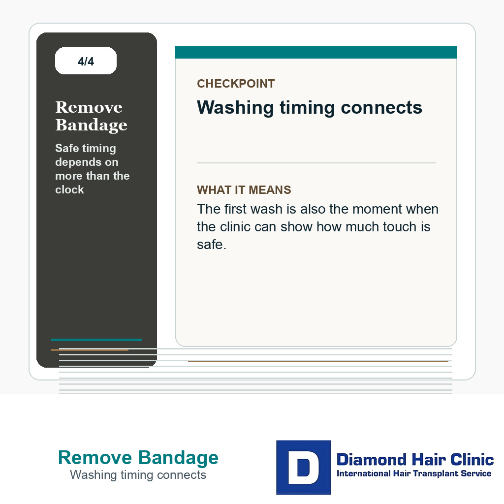 Remove Bandage carousel slide about washing timing connects