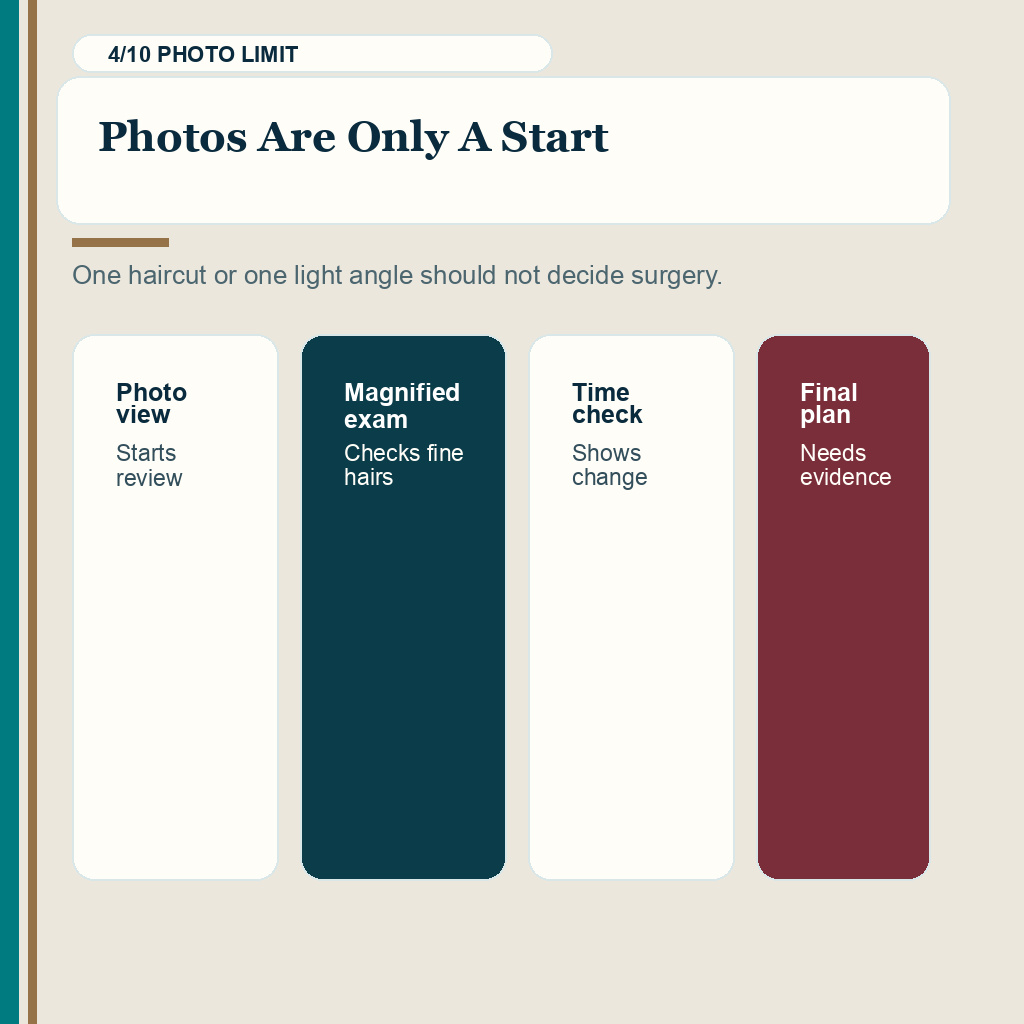 Retrograde alopecia and DUPA donor reliability slide 4 about photos are only a start