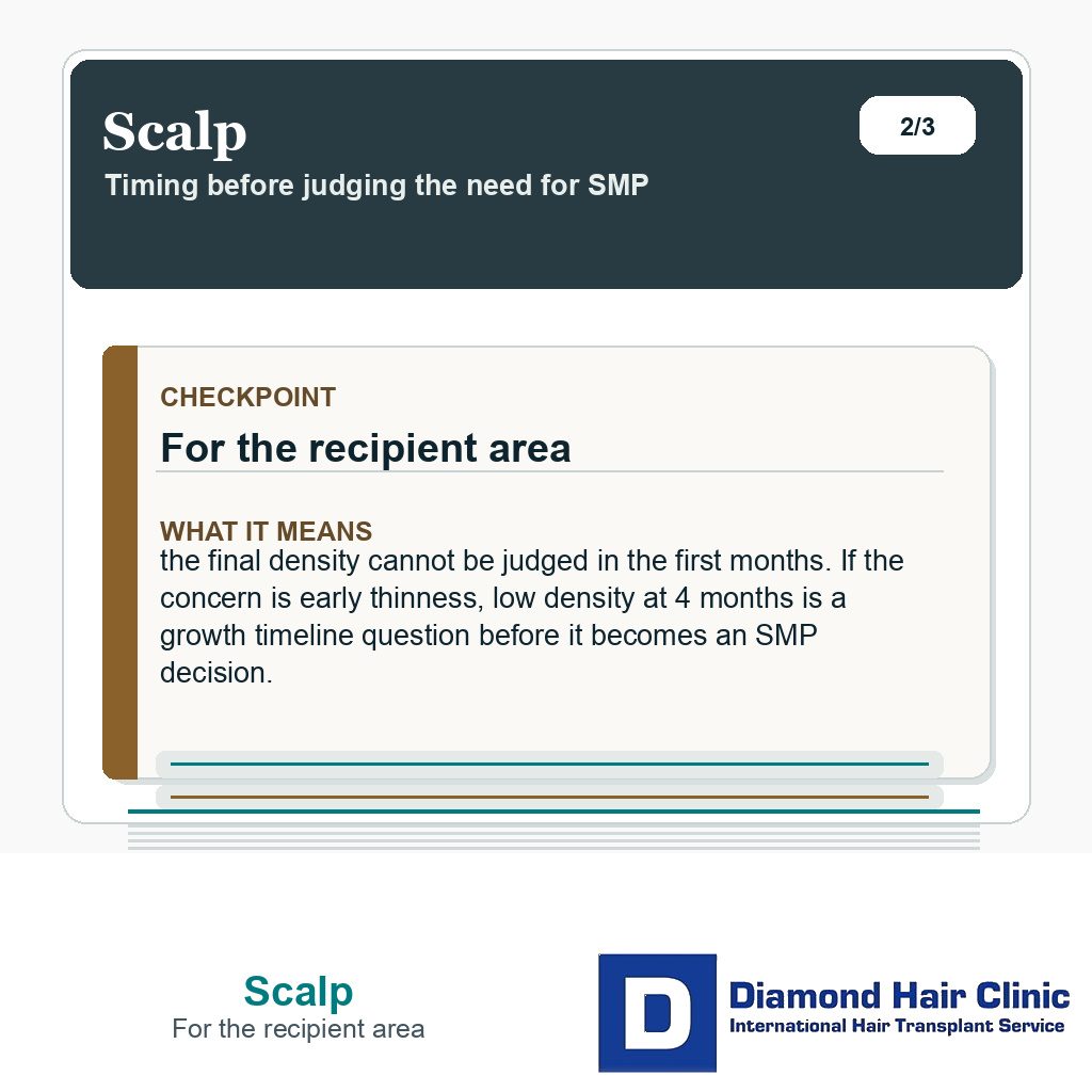 Scalp carousel slide about for the recipient area