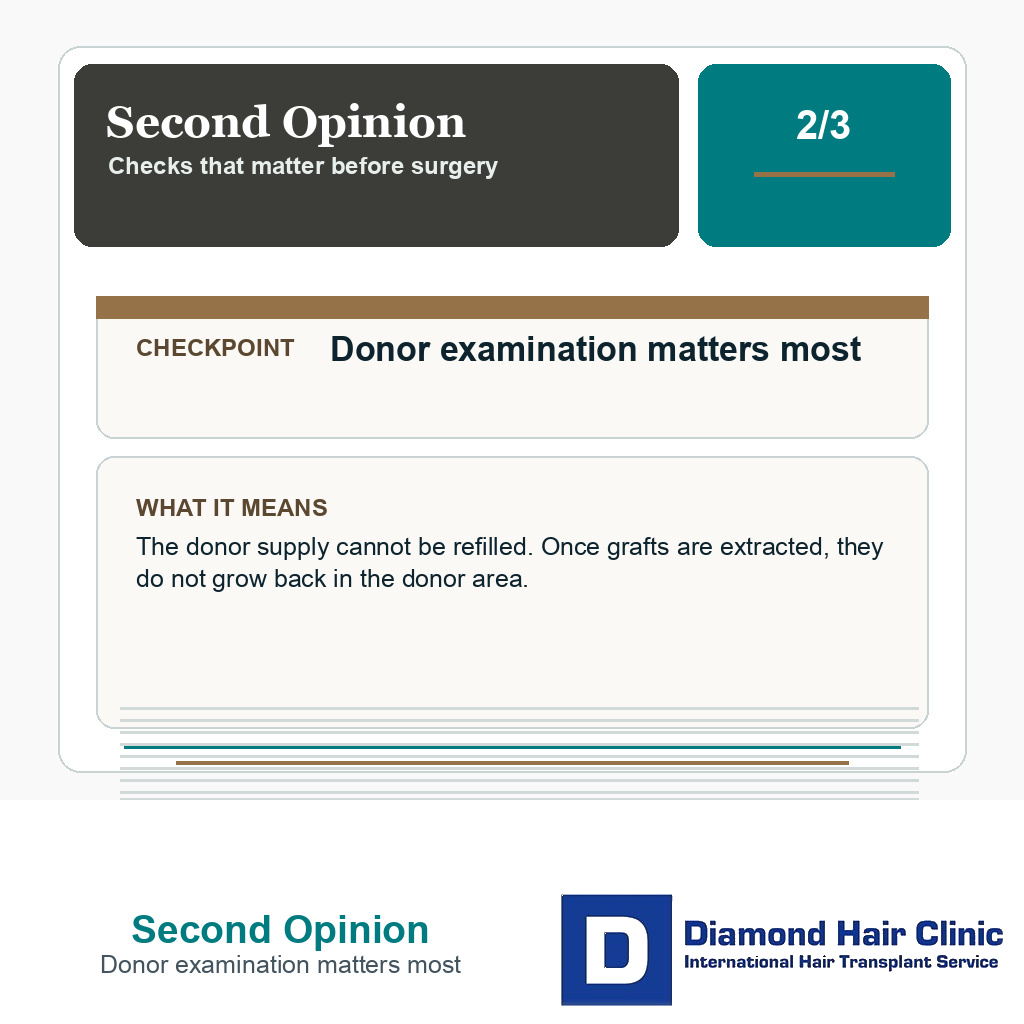 Second Opinion carousel slide about donor examination matters most