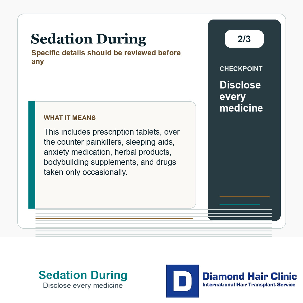 Sedation During carousel slide about disclose every medicine