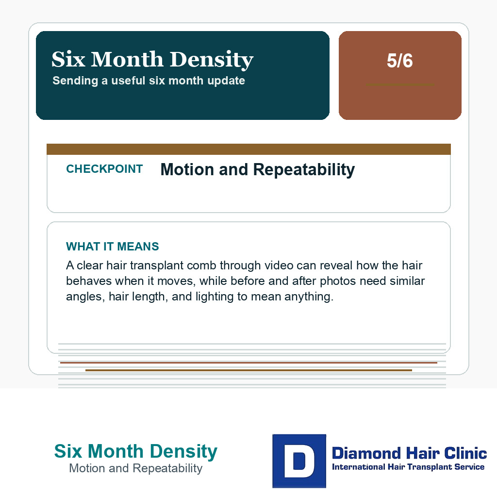 Six Month Density carousel slide about motion and repeatability