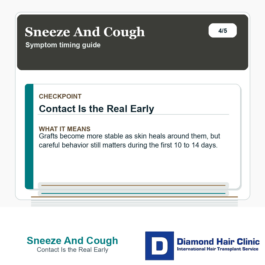 Sneeze And Cough carousel slide about contact is the real early