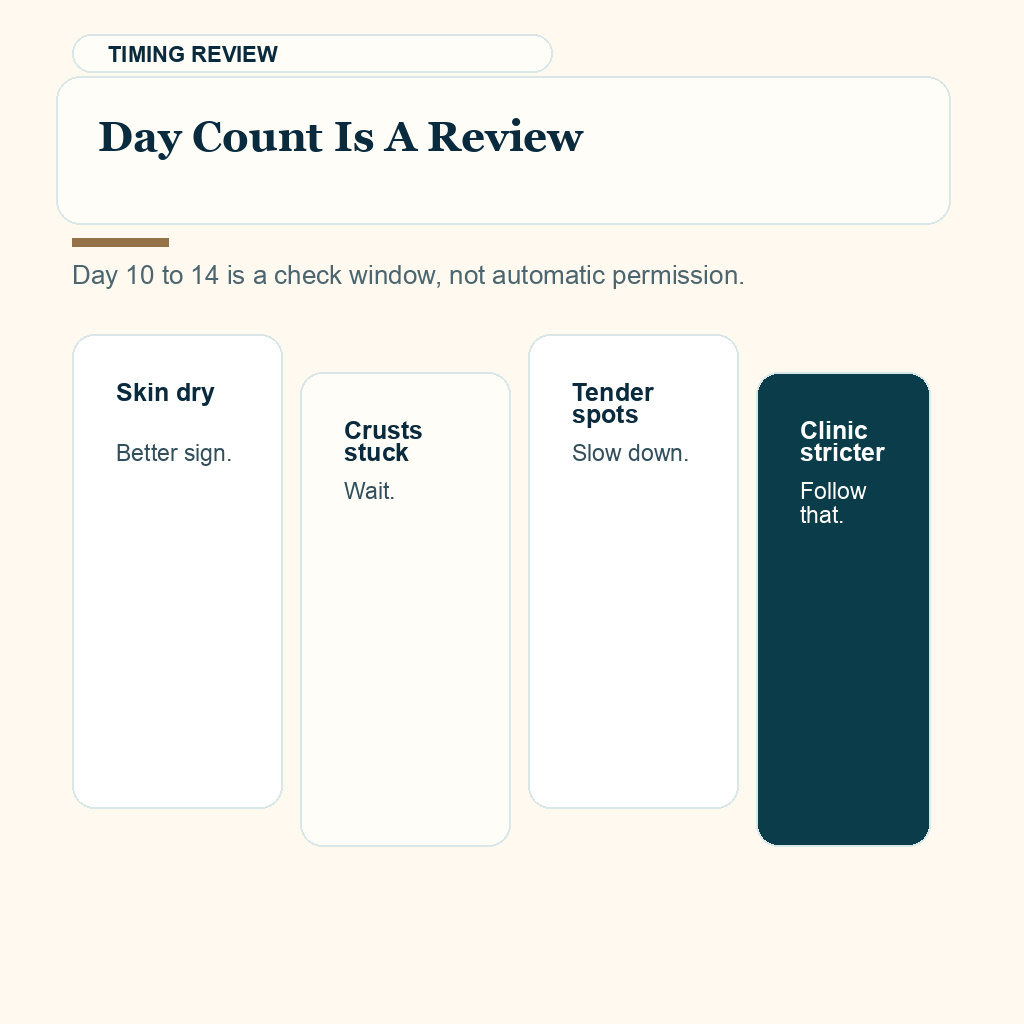 Soft headwear after hair transplant slide 4 explaining day count is a review