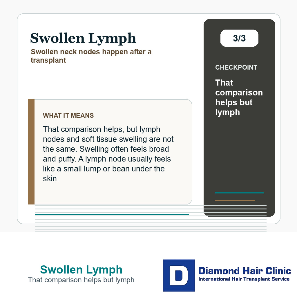 Swollen Lymph carousel slide about that comparison helps but lymph