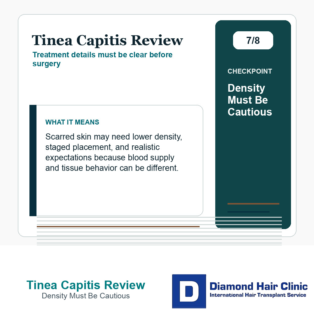 Tinea Capitis Review carousel slide about density must be cautious