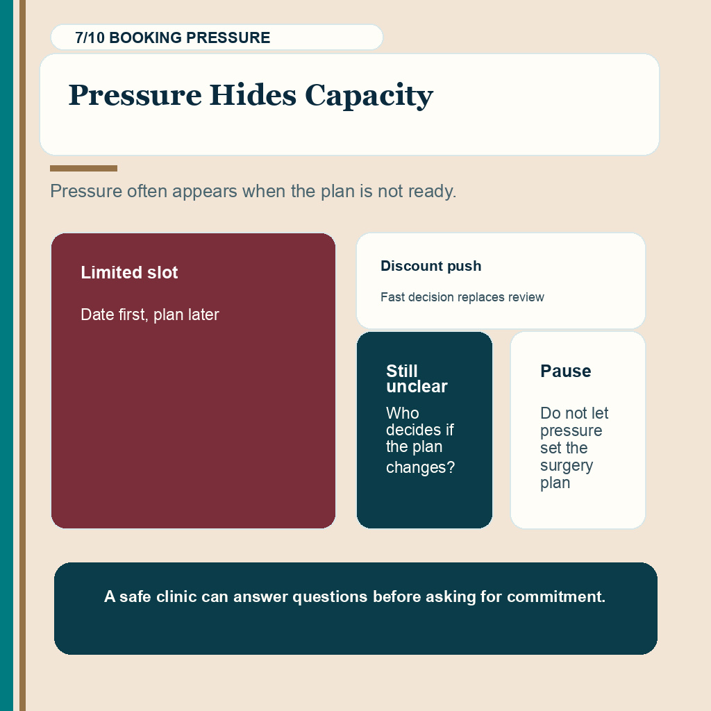 Slide 7 of 10 about hair transplant surgery day capacity proof check for Pressure Hides Capacity