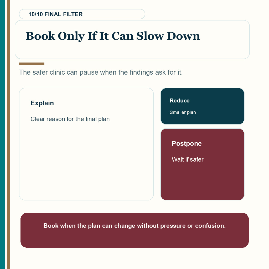 Slide 10 of 10 about hair transplant surgery day capacity proof check for Book Only If It Can Slow Down