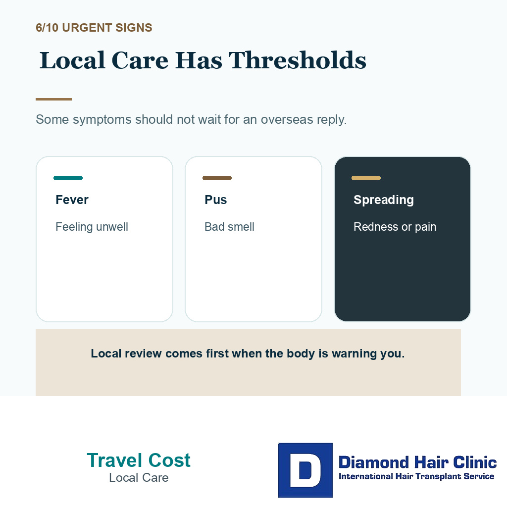 Travel abroad carousel slide 6 explaining local care thresholds