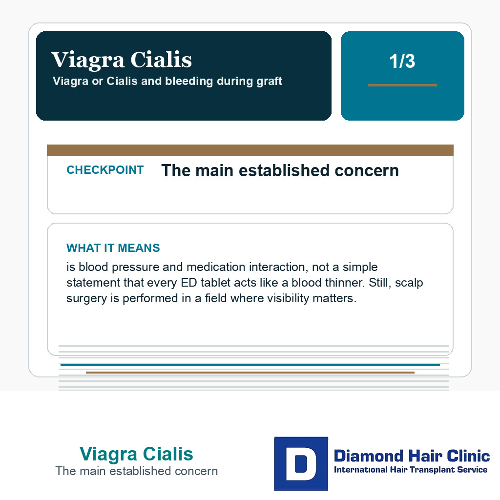 Viagra Cialis carousel slide about the main established concern