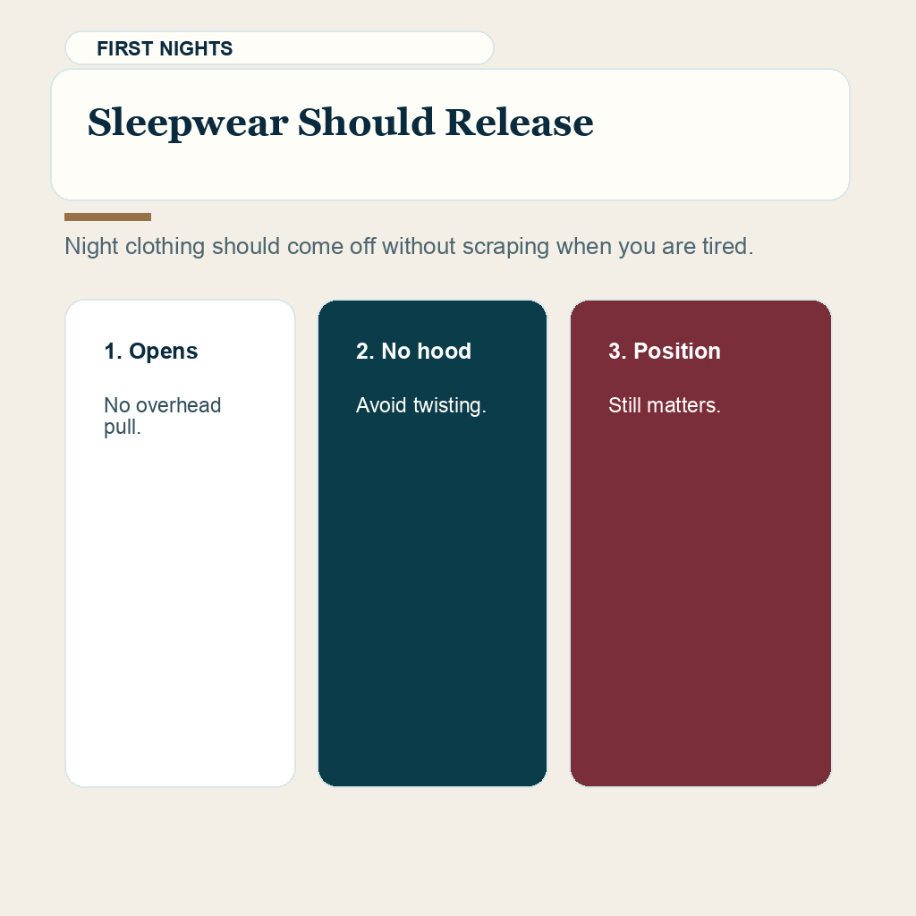 What to wear after hair transplant slide 8 explaining safer sleepwear after hair transplant