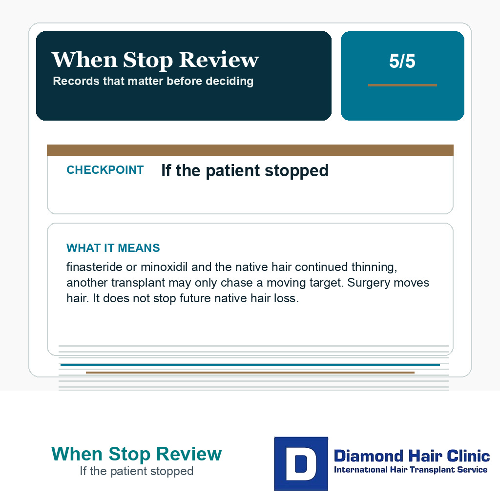 When Stop Review carousel slide about if the patient stopped