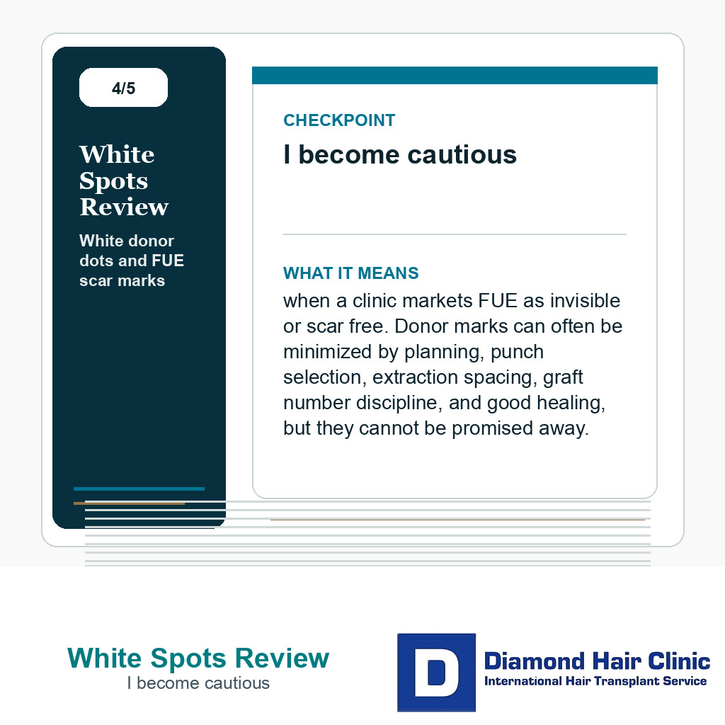 White Spots Review carousel slide about i become cautious