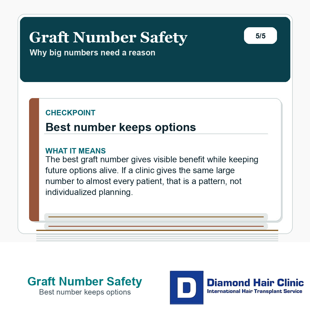Graft Number Safety carousel slide about best number keeps options