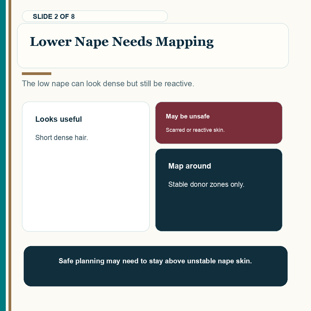 Acne keloidalis nuchae hair transplant carousel slide 2 about lower nape needs mapping.