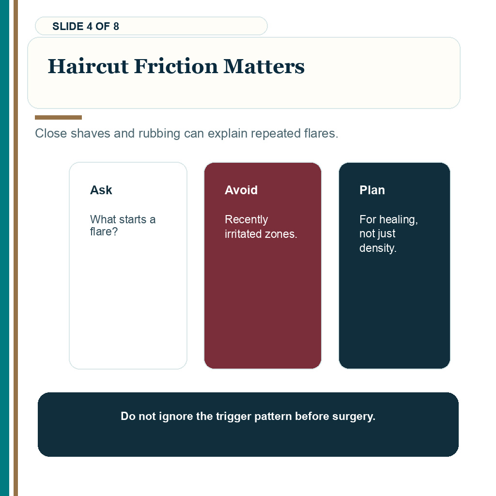 Acne keloidalis nuchae hair transplant carousel slide 4 about haircut friction matters.