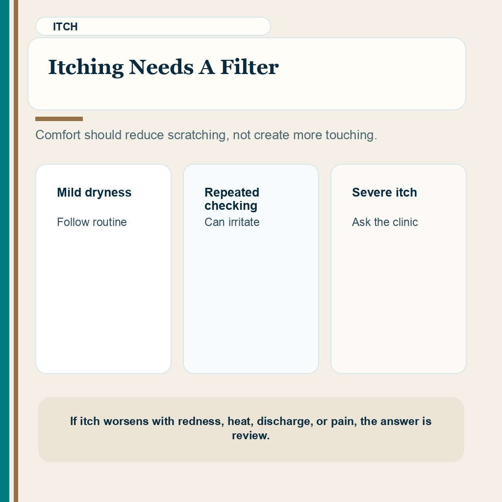 Slide 9 of 10 explaining itching needs a filter for aloe vera and moisturizer timing after hair transplant.