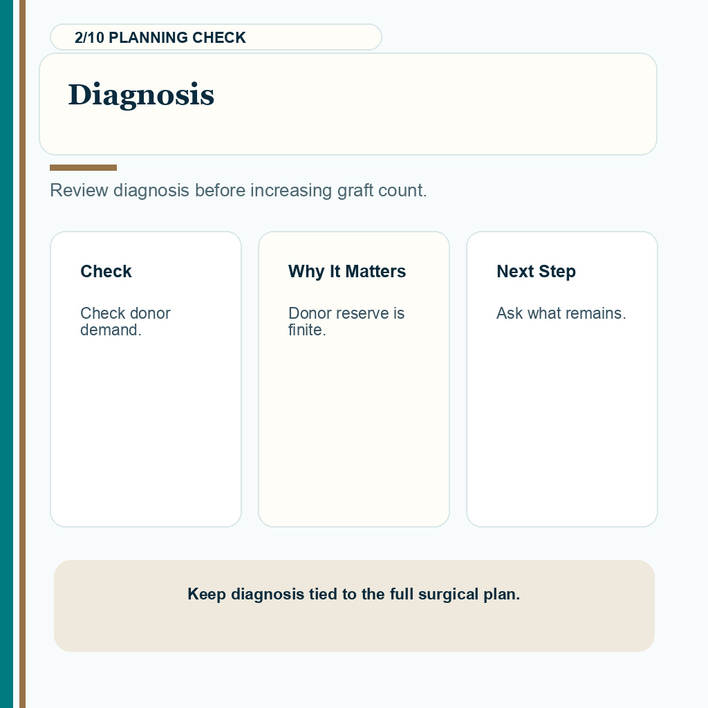 Am I Too Young for a Hair Transplant? support slide 2 about diagnosis