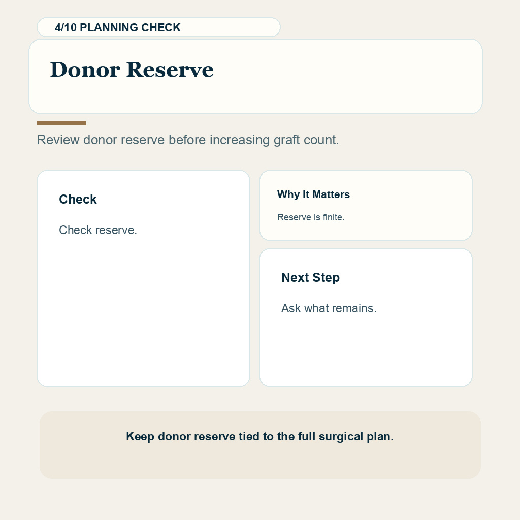 Am I Too Young for a Hair Transplant? support slide 4 about donor reserve