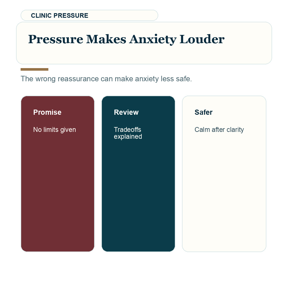 Surgery anxiety before hair transplant carousel slide 5 about pressure makes anxiety louder.