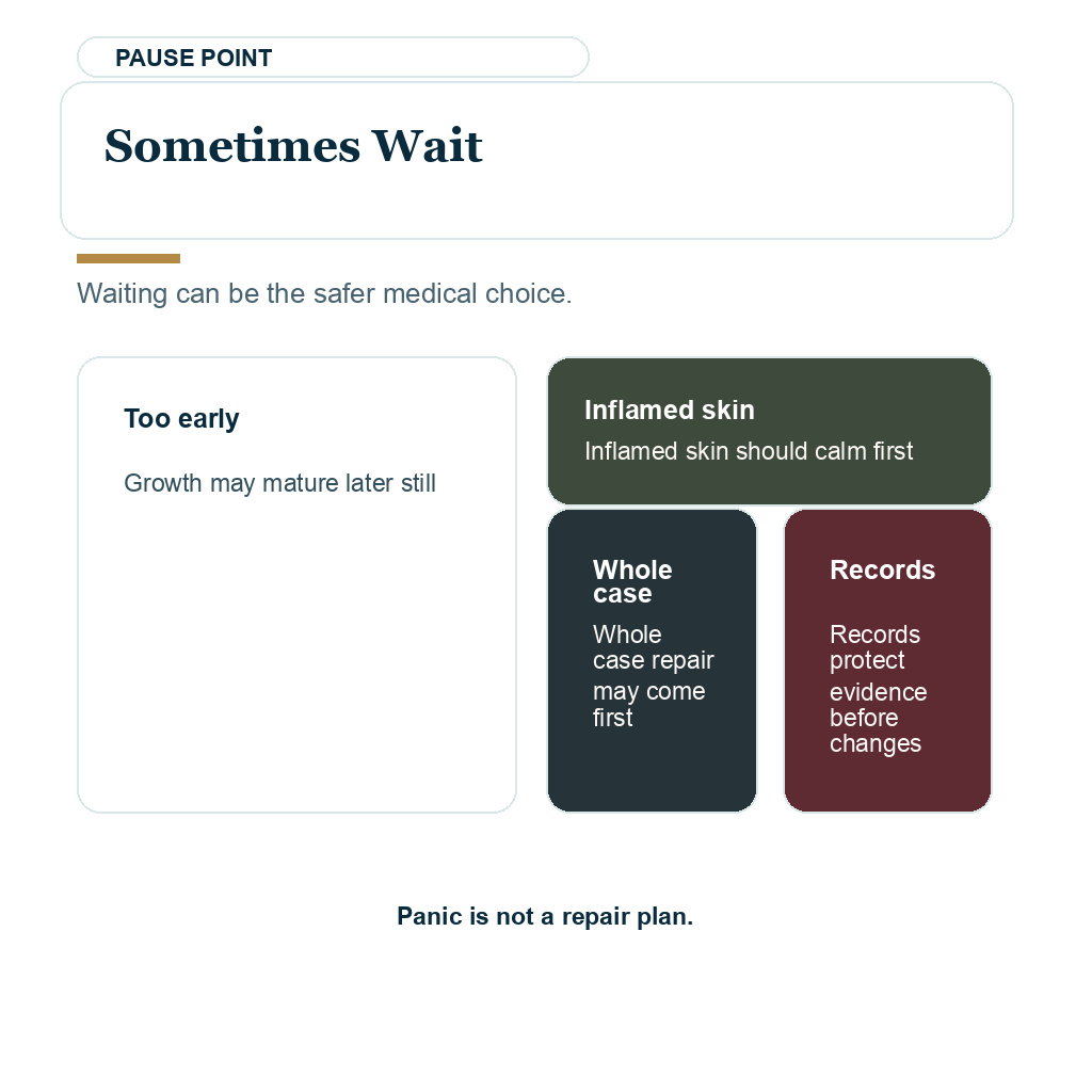 Bad hairline graft removal carousel slide 9 explaining sometimes wait
