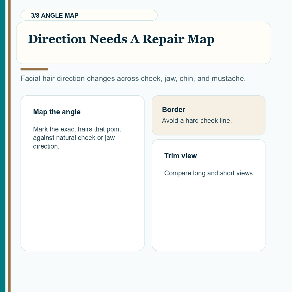 Beard transplant repair limits, direction needs a repair map.
