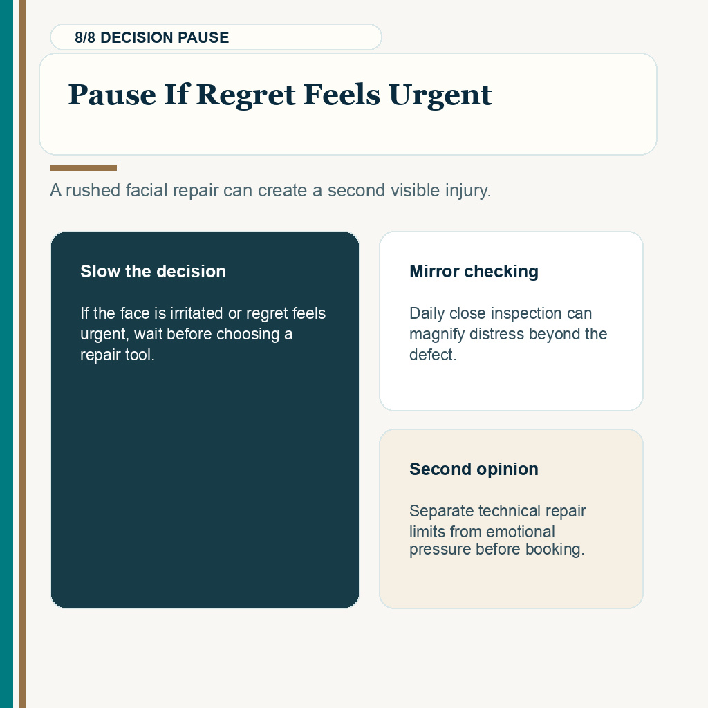 Beard transplant repair limits, pause if regret feels urgent.