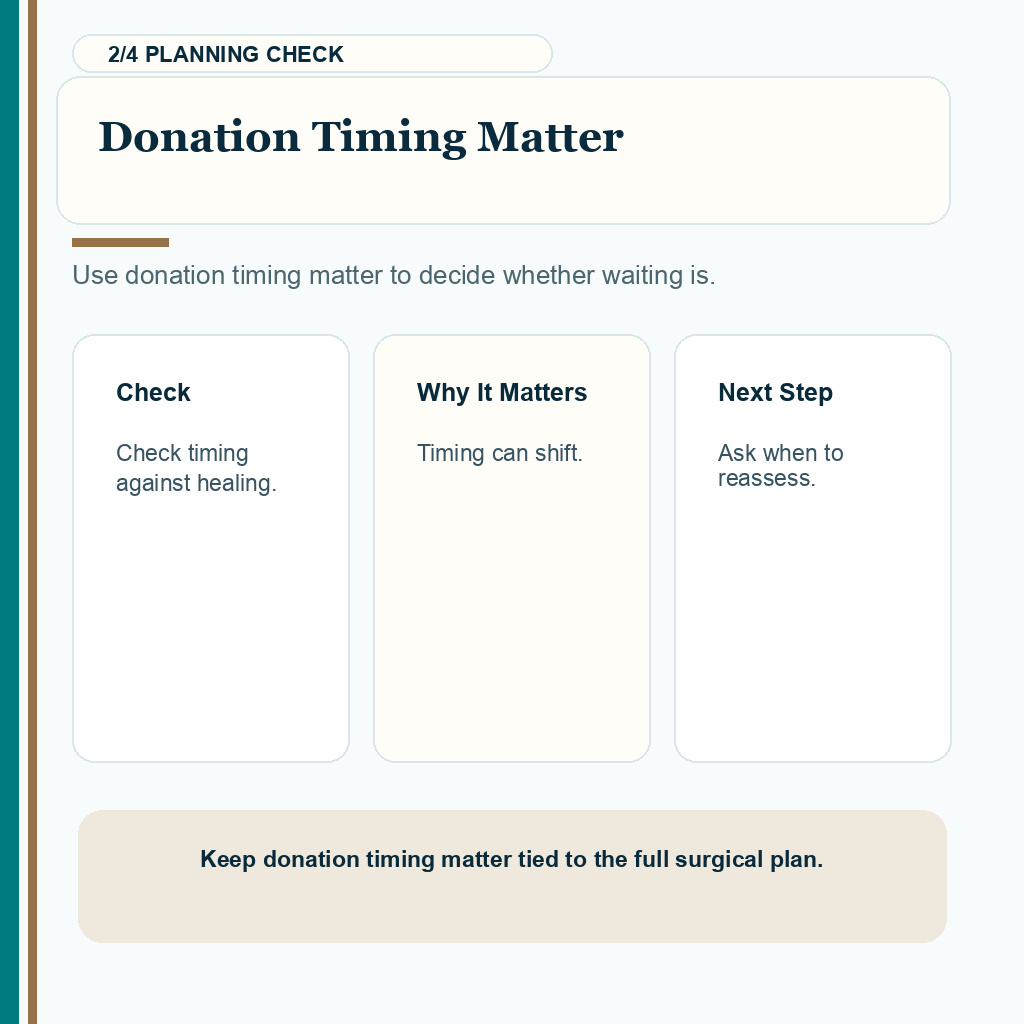 Blood Plasma Donation before Fue support slide 2 about donation timing matter