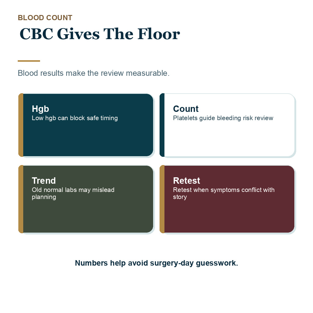 Blood plasma donation before FUE carousel slide 4 of 10 explaining cbc gives the floor