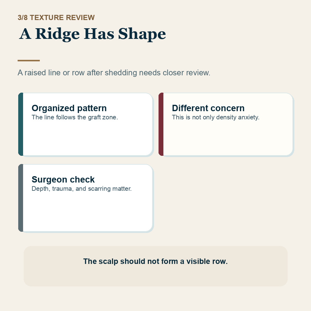 Scalp bumps and ridges carousel slide 3 about a ridge has shape
