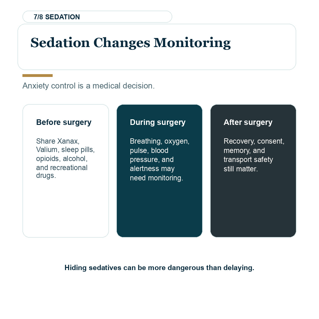 Hair transplant serious safety review explaining sedation changes monitoring.
