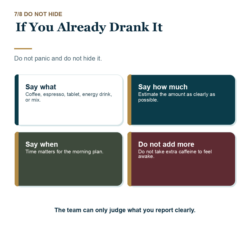 Coffee before hair transplant surgery guidance about what to do if coffee was already taken